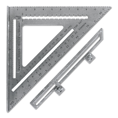 BIG 12 ALUMINUM SPEED SQUARE W/BLACK GRA